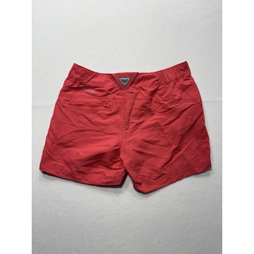 Columbia PFG Shorts Womens M Pink Omni-Shade Fishing Quick Dry UV Lightweight - Picture 8 of 11